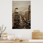 Gram Via de Madrid en España ポスター (キッチン)