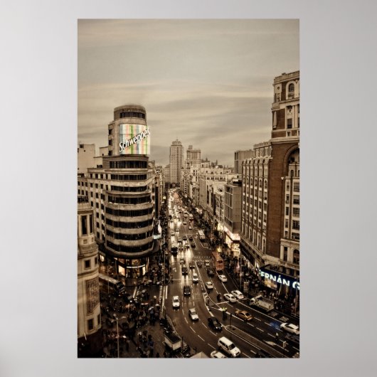 Gram Via de Madrid en España ポスター (正面)