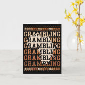 Grambling Hbcuとアフリカ同窓生の歴史ブラック カード (黄色い花)