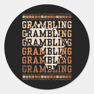 Grambling Hbcuとアフリカ同窓生の歴史ブラック ラウンドシール