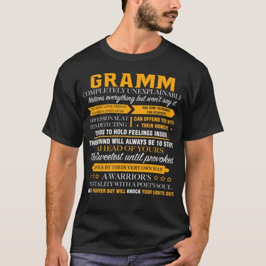 GRAMMは全く説明できない Tシャツ (正面)