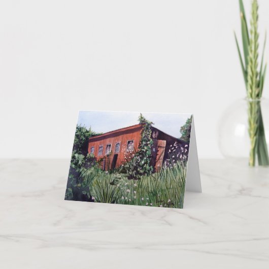 Grammaのニワトリ小屋のメッセージカード カード (正面)