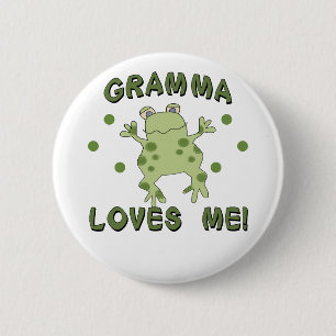Grammaは私をカエル愛します 缶バッジ
