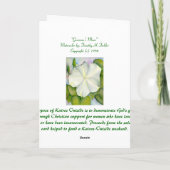 "Gramma月"の- Kairosに外で寄与するため カード (裏面)