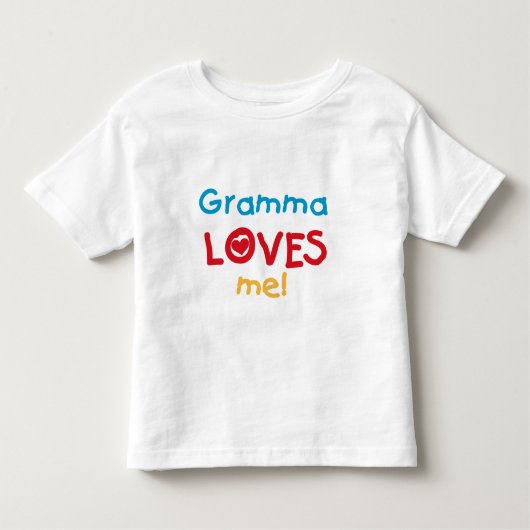 Gramma Loves Me Tシャツとギフト トドラーTシャツ (正面)
