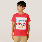 Gramma Loves Me Tシャツとギフト Tシャツ (正面フル)