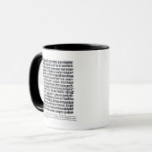 「Grammaire Latineのページ マグカップ (正面左)