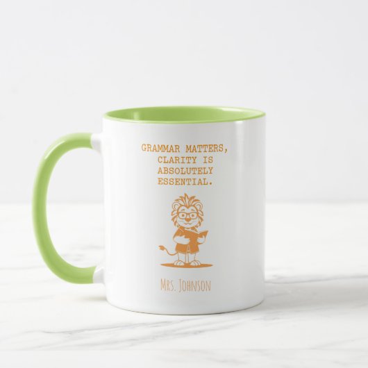 Grammar Matters Clarity Essential English マグカップ (左)