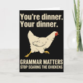 Grammar Matters Stop Scaring The Chickens カード (正面)