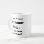 grammar rules コーヒーマグカップ (正面左)