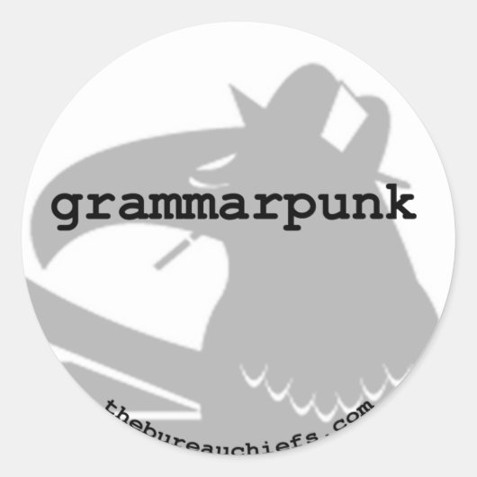 Grammarpunkステッカー ラウンドシール (正面)
