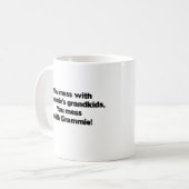 Grammieの孫と台なしにしないで下さい コーヒーマグカップ (正面左)