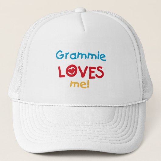Grammieは私をTシャツおよびギフト愛します キャップ (正面)
