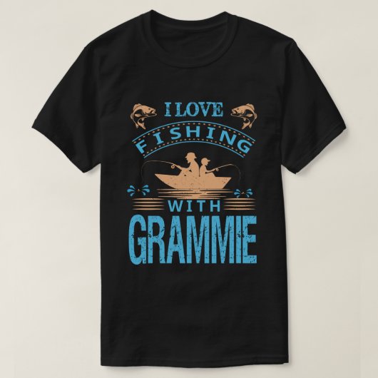 GRAMMIE fAThERs dAyとの魚釣りが大好き Tシャツ (デザイン正面)