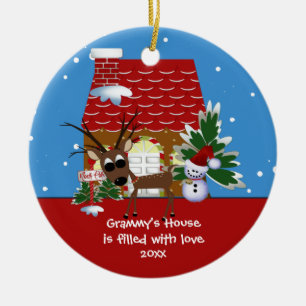 Grammyの愛家のクリスマスのオーナメント セラミックオーナメント