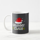 Grammy Claus Christmas Lights Santa Pajama Family コーヒーマグカップ (左)