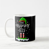 Grammy Elf Squad Xmas Family Matching Group Christ コーヒーマグカップ (左)