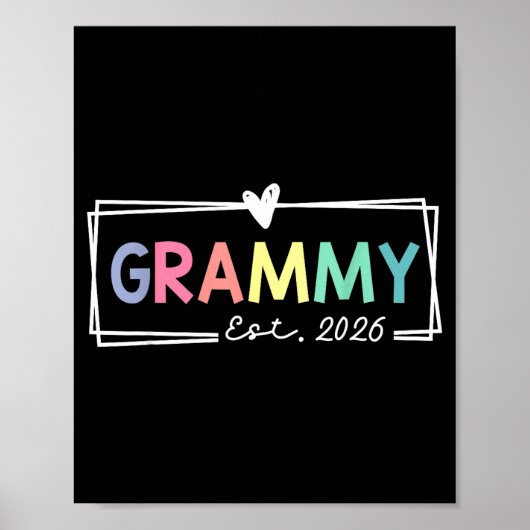 Grammy Est 2026 Promoted To Grandma 2026 For Grand ポスター (正面)