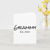 Grammy Nana Gigi Grandma Grandmother D  カード (黄色い花)