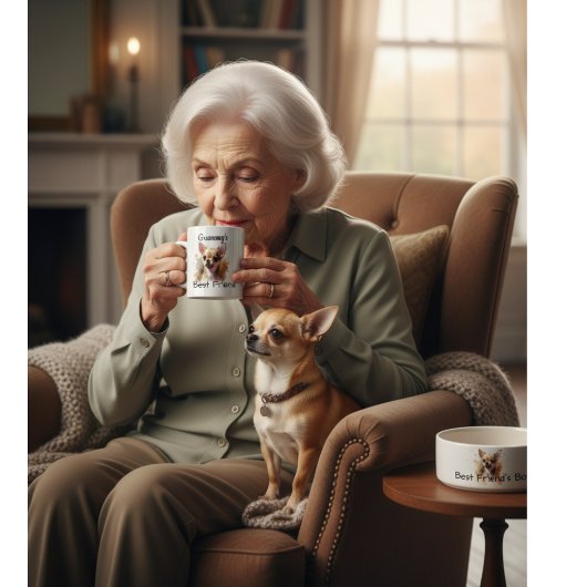 Grammy's Best Friend/ Personalize コーヒーマグカップ