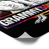 Grammysaurus Dinosaur Grammy Saurus Family Matchin ポスター (角)