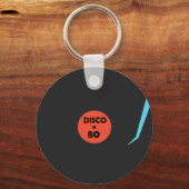 Gramophone Record Keychain - Retro Disco Party キーホルダー (正面)