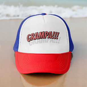 Grampa!!! モダンでシンプルなかっこいいコミック キャップ