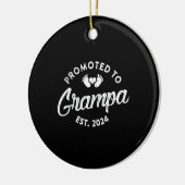 Grampa Est 2024新しいGrampaギフトおもしろいに昇格 セラミックオーナメント (左)