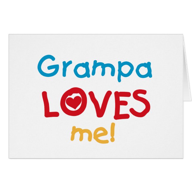Grampa Loves Me Tシャツとギフト (正面横)