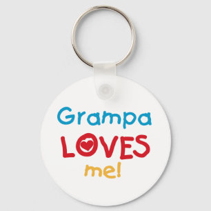 Grampa Loves Me Tシャツとギフト キーホルダー