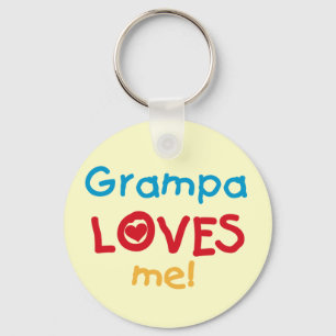 Grampa Loves Me Tシャツとギフト キーホルダー