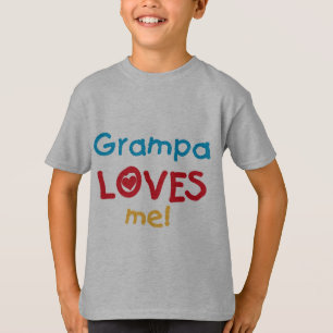 Grampa Loves Me Tシャツとギフト Tシャツ