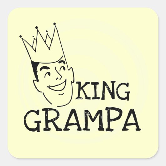Grampa T-shirtsおよびギフト王 スクエアシール (正面)