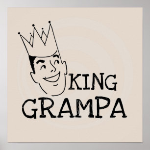 Grampa T-shirtsおよびギフト王 ポスター