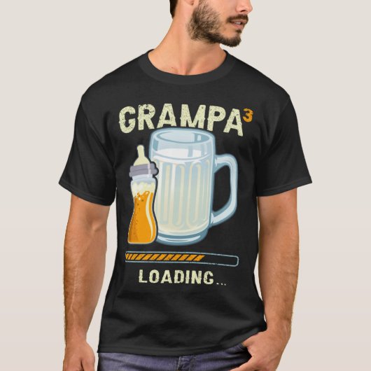 Grampa to be Future Grampa 3rd grandchild Tシャツ (正面)