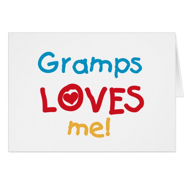 Grampsが私のTシャツとギフトを愛する (正面横)