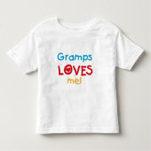 Grampsが私のTシャツとギフトを愛する トドラーTシャツ (正面)