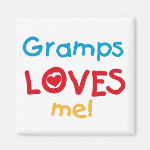 Grampsが私のTシャツとギフトを愛する マグネット