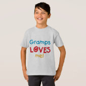 Grampsが私のTシャツとギフトを愛する Tシャツ (正面フル)