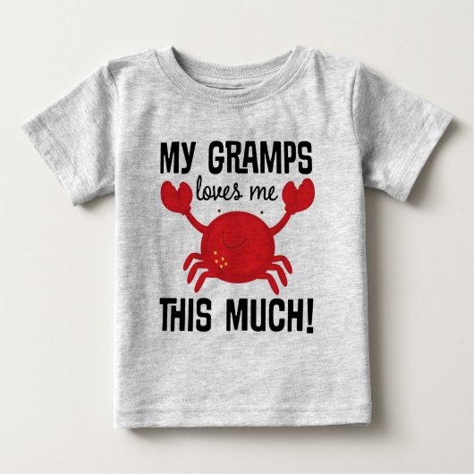 Grampsは私をこの多くの孫のTシャツ愛します ベビーTシャツ (正面)