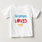 Grampsは私をTシャツおよびギフト愛します ベビーTシャツ (正面)