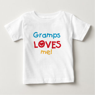 Grampsは私をTシャツおよびギフト愛します ベビーTシャツ