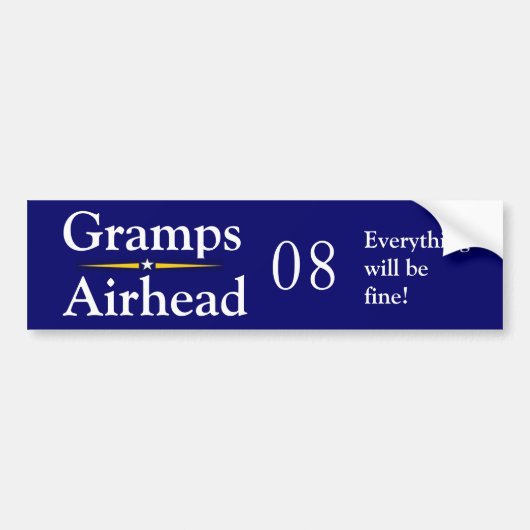 Gramps-の空挺堡08はすべて素晴らしいです バンパーステッカー (正面)