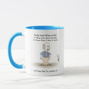 Gramps: 「眉をひそめる」コーヒー・マグで マグカップ