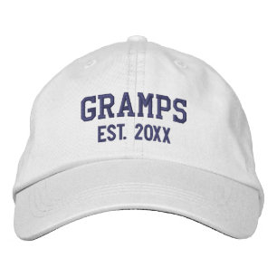 Gramps Estの設立パーソナライズされた 刺繍入りキャップ