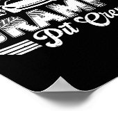 Gramps Pit Crew Birthday Party Race Car Lover ポスター (角)