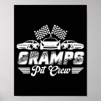 Gramps Pit Crew Birthday Party Race Car Lover ポスター