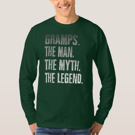 Gramps The Man The Myth The Legend Father's Day  Tシャツ (正面)