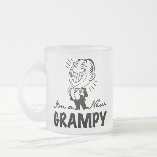 Grampyの微笑の新しいTシャツおよびギフト フロストグラスマグカップ (左)