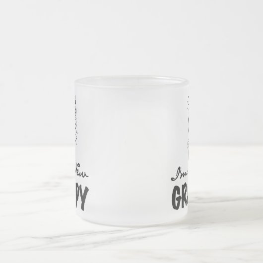 Grampyの微笑の新しいTシャツおよびギフト フロストグラスマグカップ (中央)